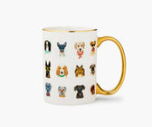 Rifle Paperライフルペーパー　アートプリント　ドッグ（犬） Embroidered Journal - Studious Dogs – Rifle Paper Co