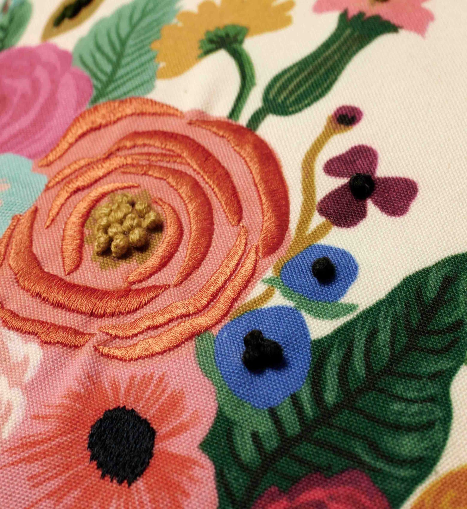 Rifle Paper Co. Embroidered Pillow - Thumbnail 2