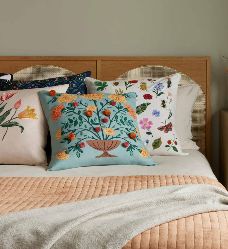 Fancy Tulips - Pip Embroidered Blanket