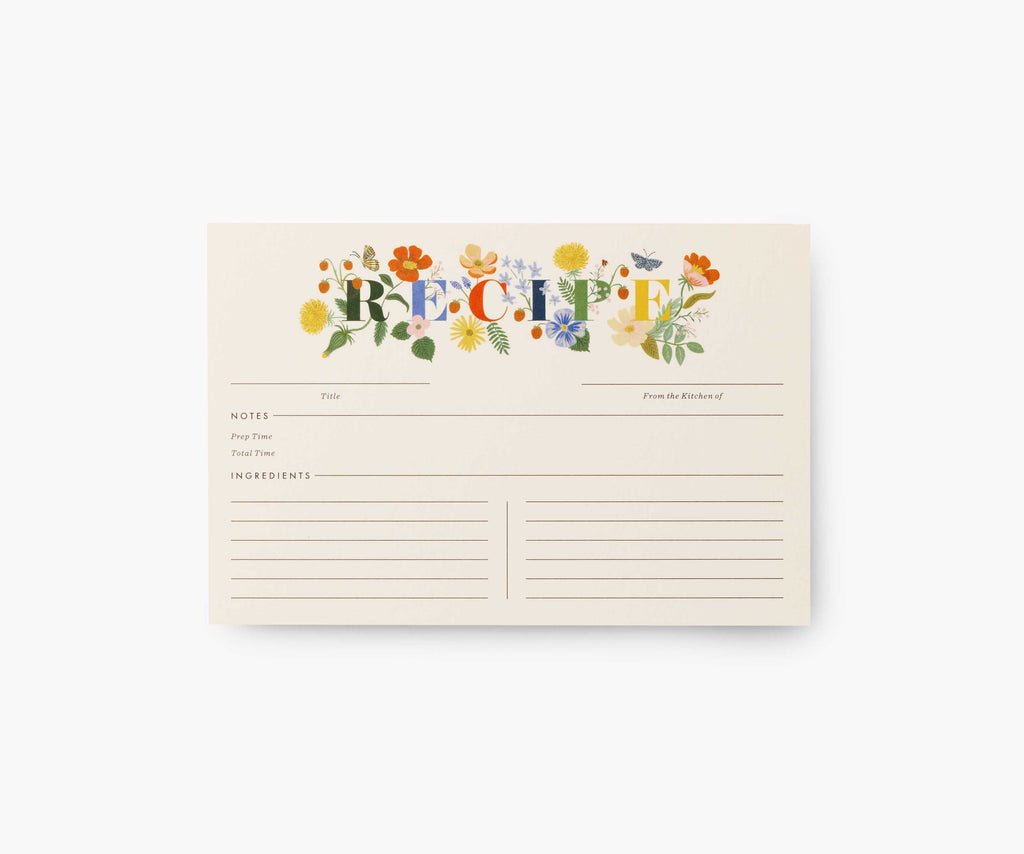 Recipe Cards - Mayfair