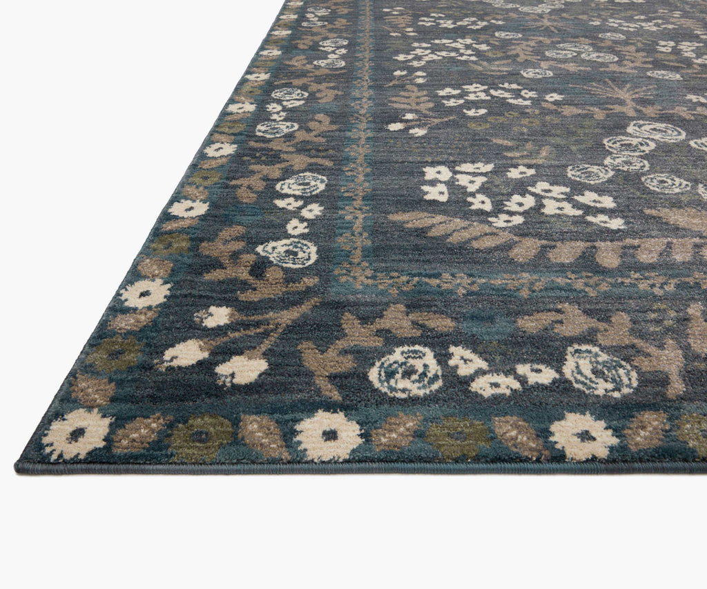 Fiore Florence Navy & Grey Loomed Rug | Rifle Paper Co.