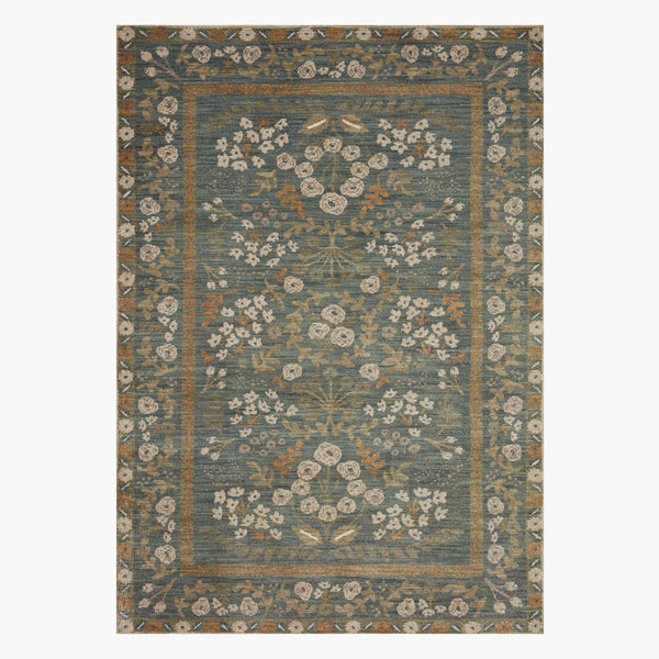 floow様オーダーページ Fiore Florence Power Loomed Rug - Slate & Sage – Rifle Paper Co
