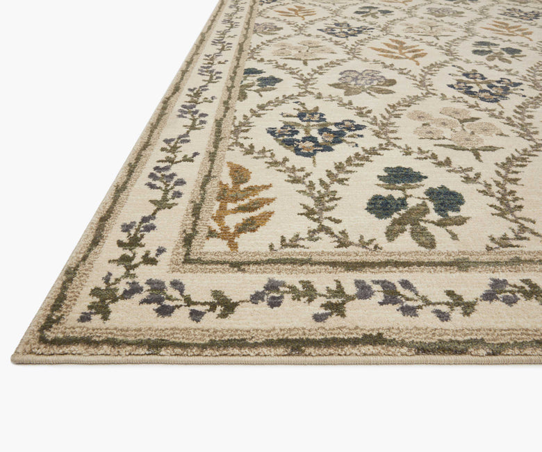 Fiore Hawthorne Ivory Power Loomed Rug | Rifle Paper Co.