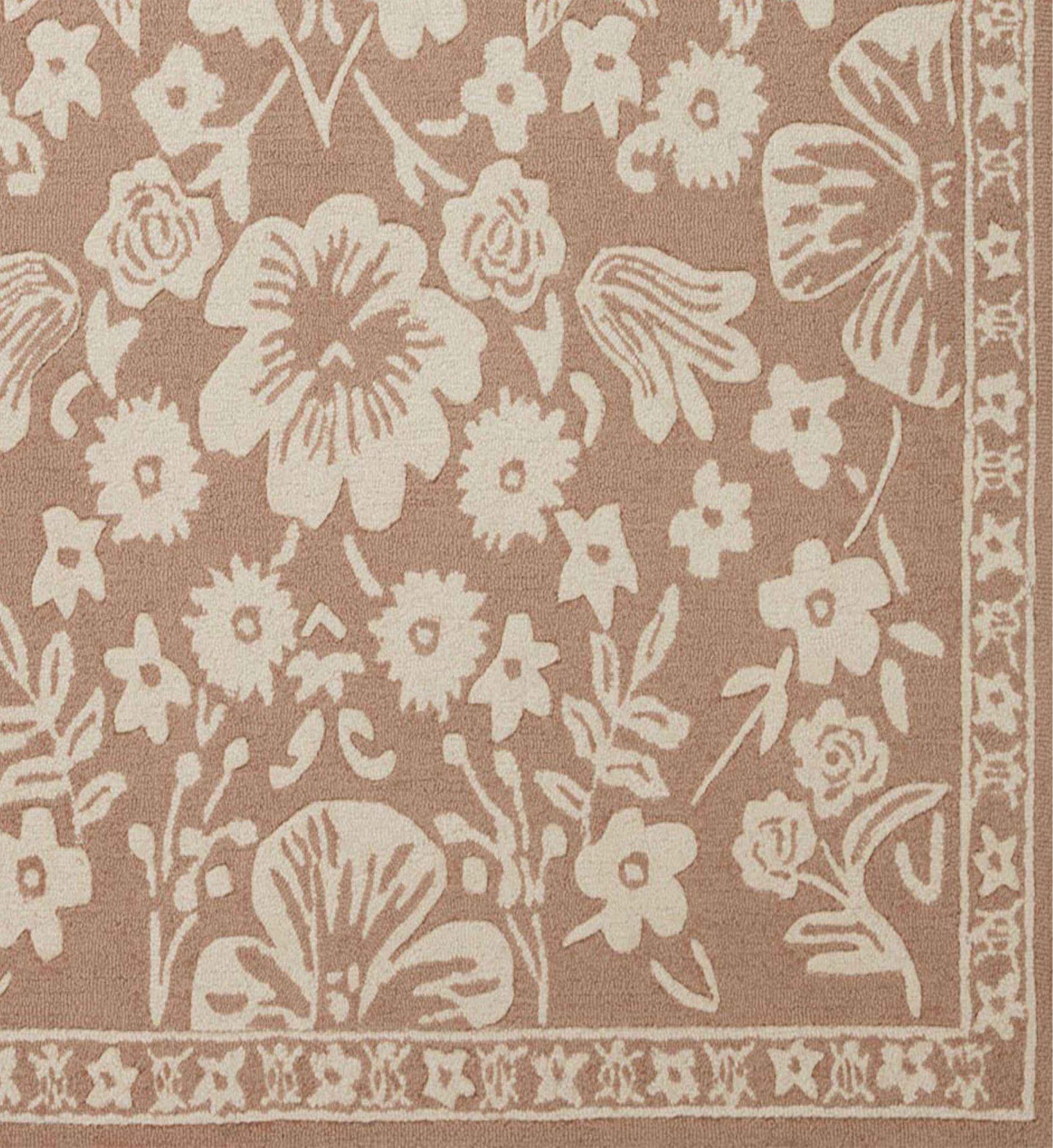 Rust Rose Rug Arboretum Rose Garden Wool Rug in Rust | Rifle Paper Co.