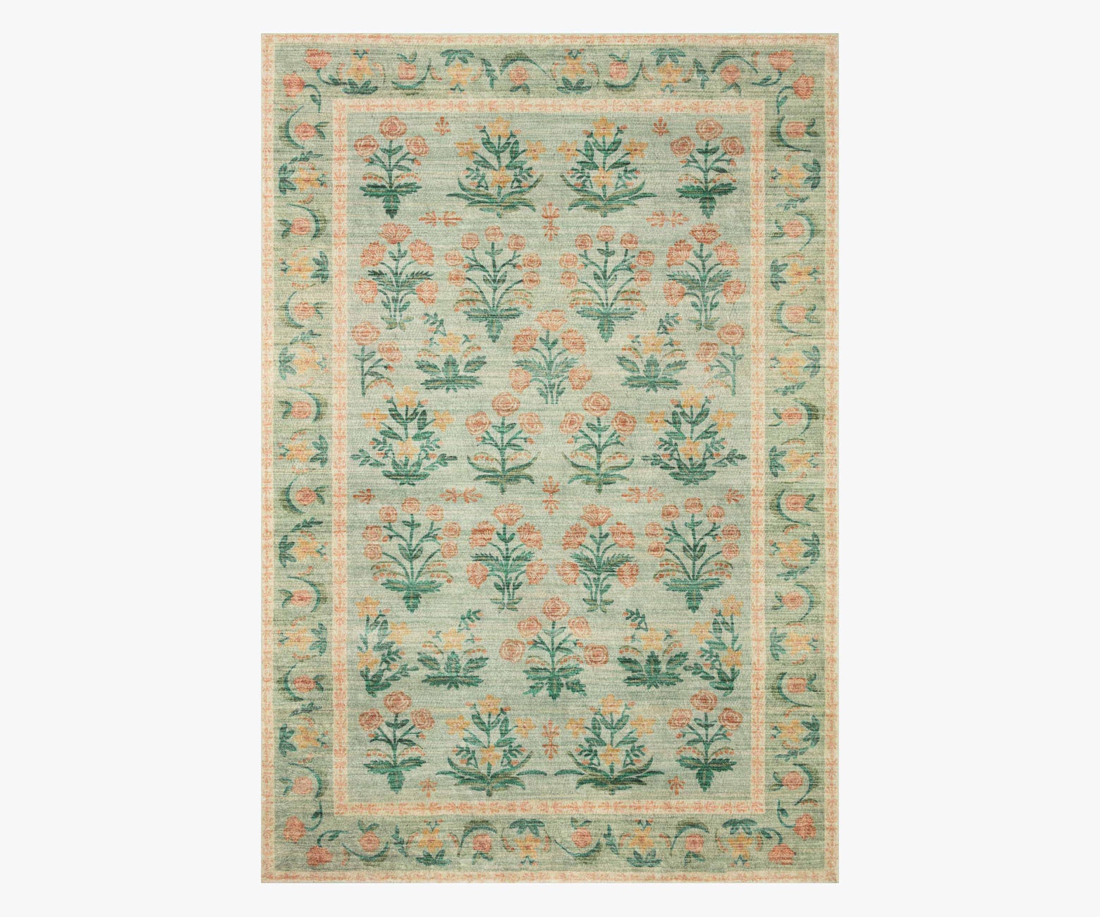 Eden Mughal Rose Power Loomed Rug