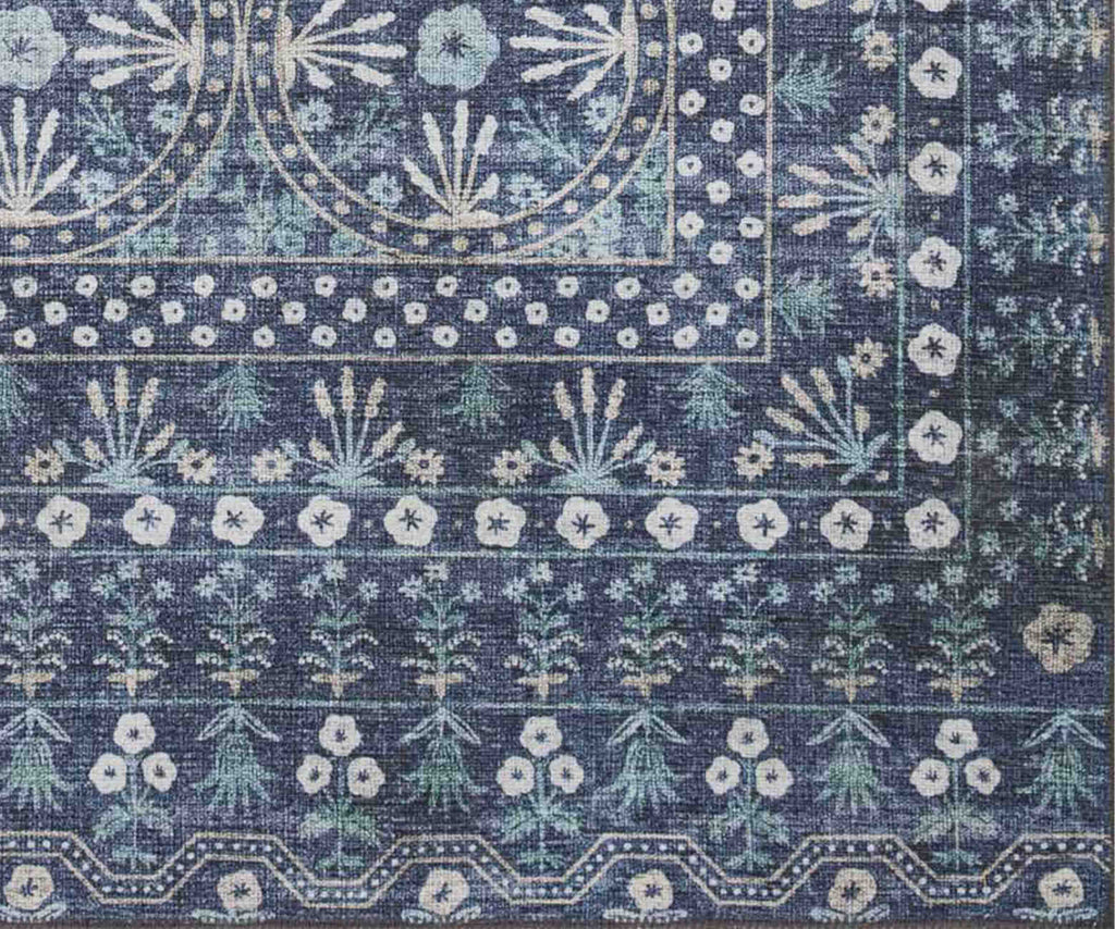 Maison Rosette Power Loomed Rug - Blue – Rifle Paper Co