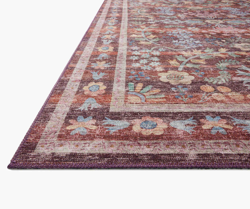 Maison Frances Power Loomed Rug - Burgundy – Rifle Paper Co