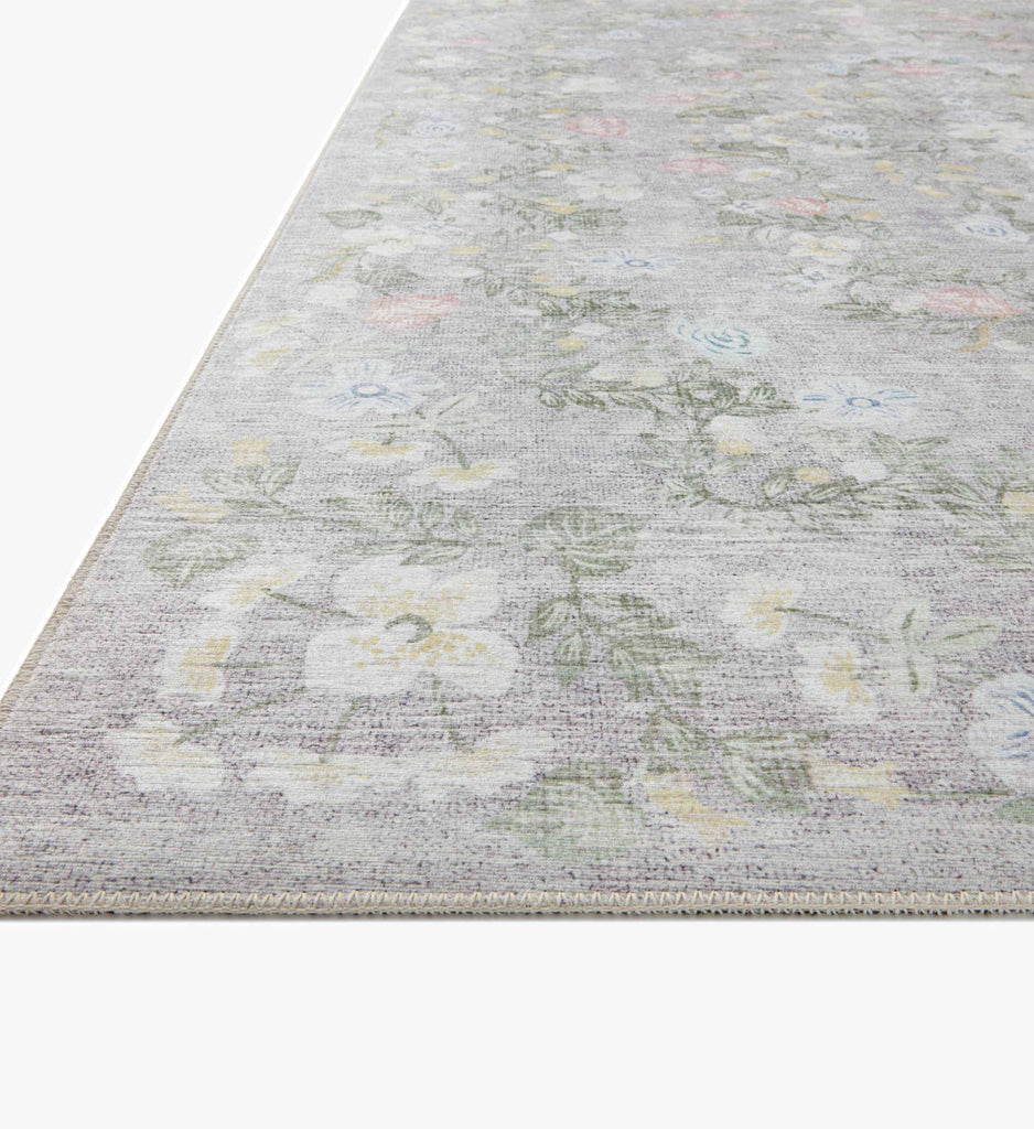 Palais Windsor Printed Rug in Grey | Rifle Paper Co.