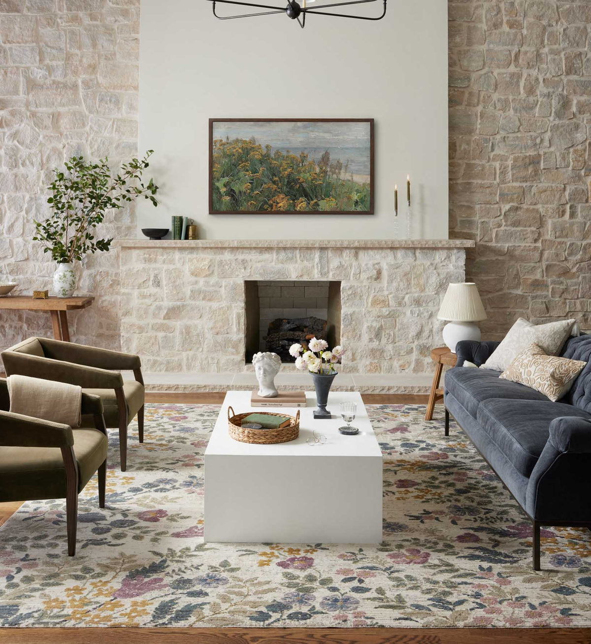 Provence Abbey Power-Loomed Rug in Ivory | Rifle Paper Co.