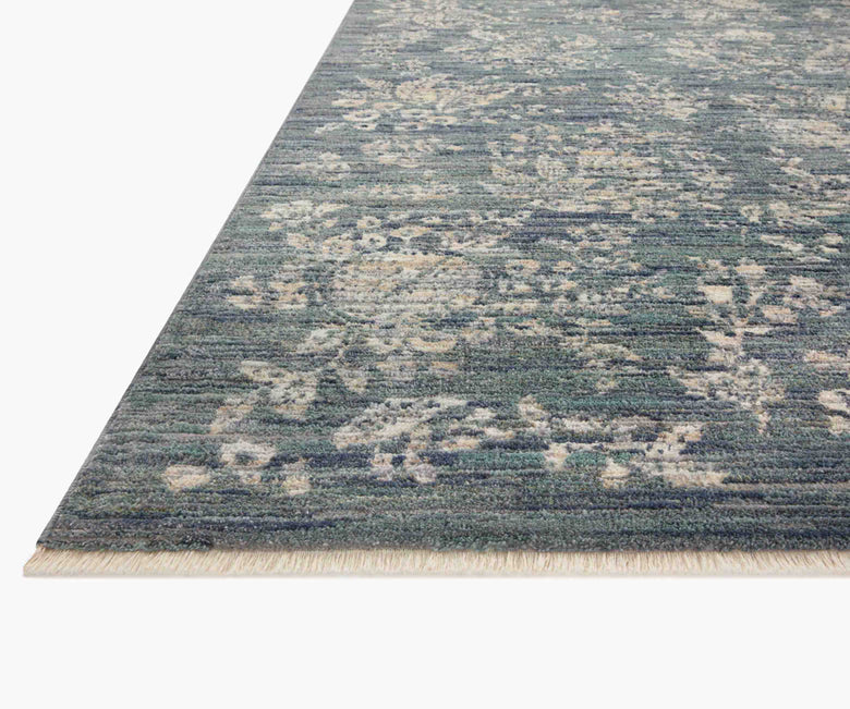 Provence Therese Floral Rug in Indigo | Rifle Paper Co.