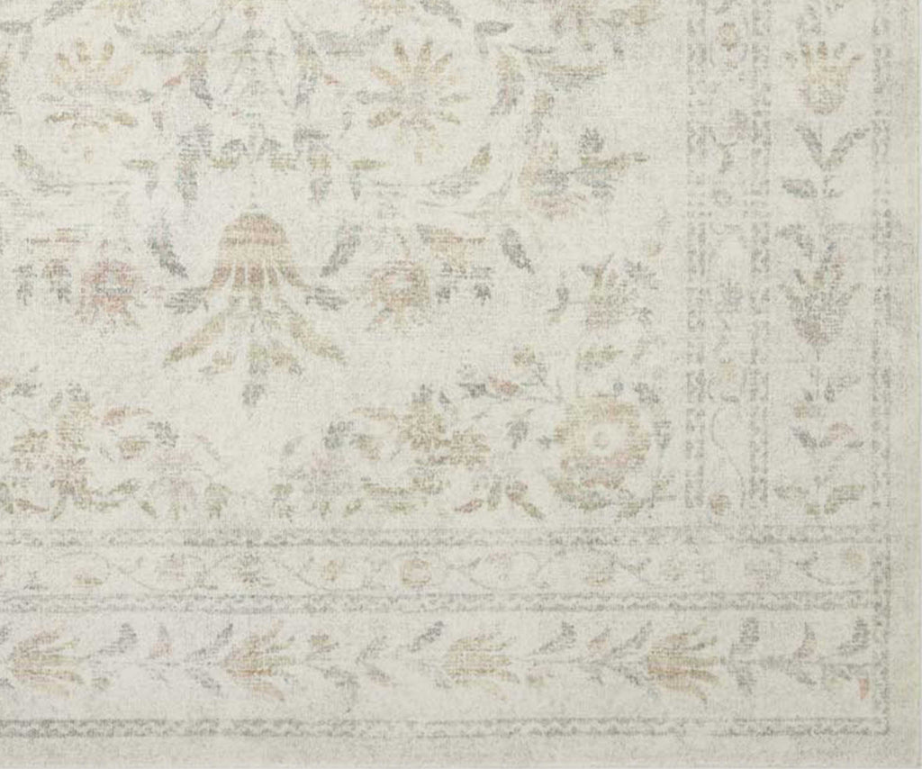 Lily Rug Courtyard Lily Floral Printed Rug – Yellow | Rifle Paper Co.