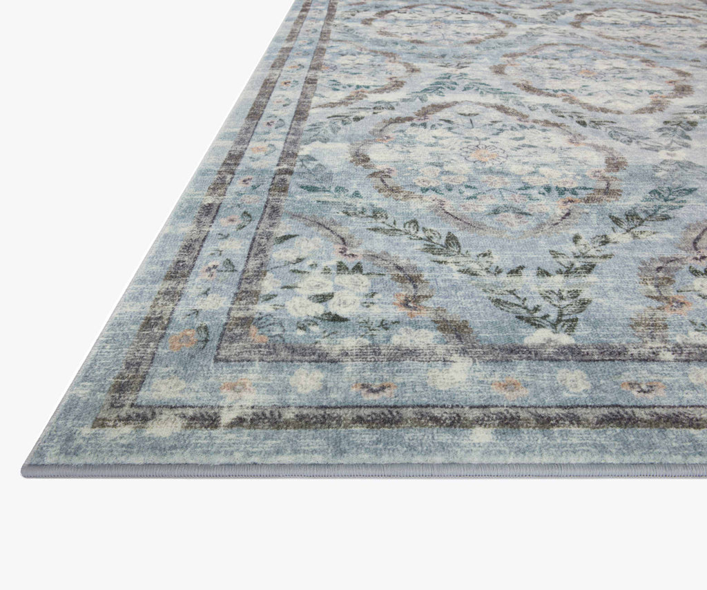Courtyard Chateau Printed Rug - Blue – Rifle Paper Co