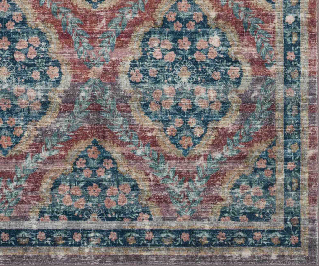 Courtyard Chateau Printed Rug - Red – Rifle Paper Co