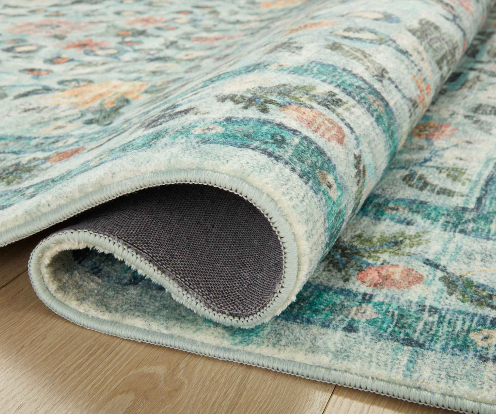 Eve Sage Floral Printed Rug – Courtyard | Rifle Paper Co.