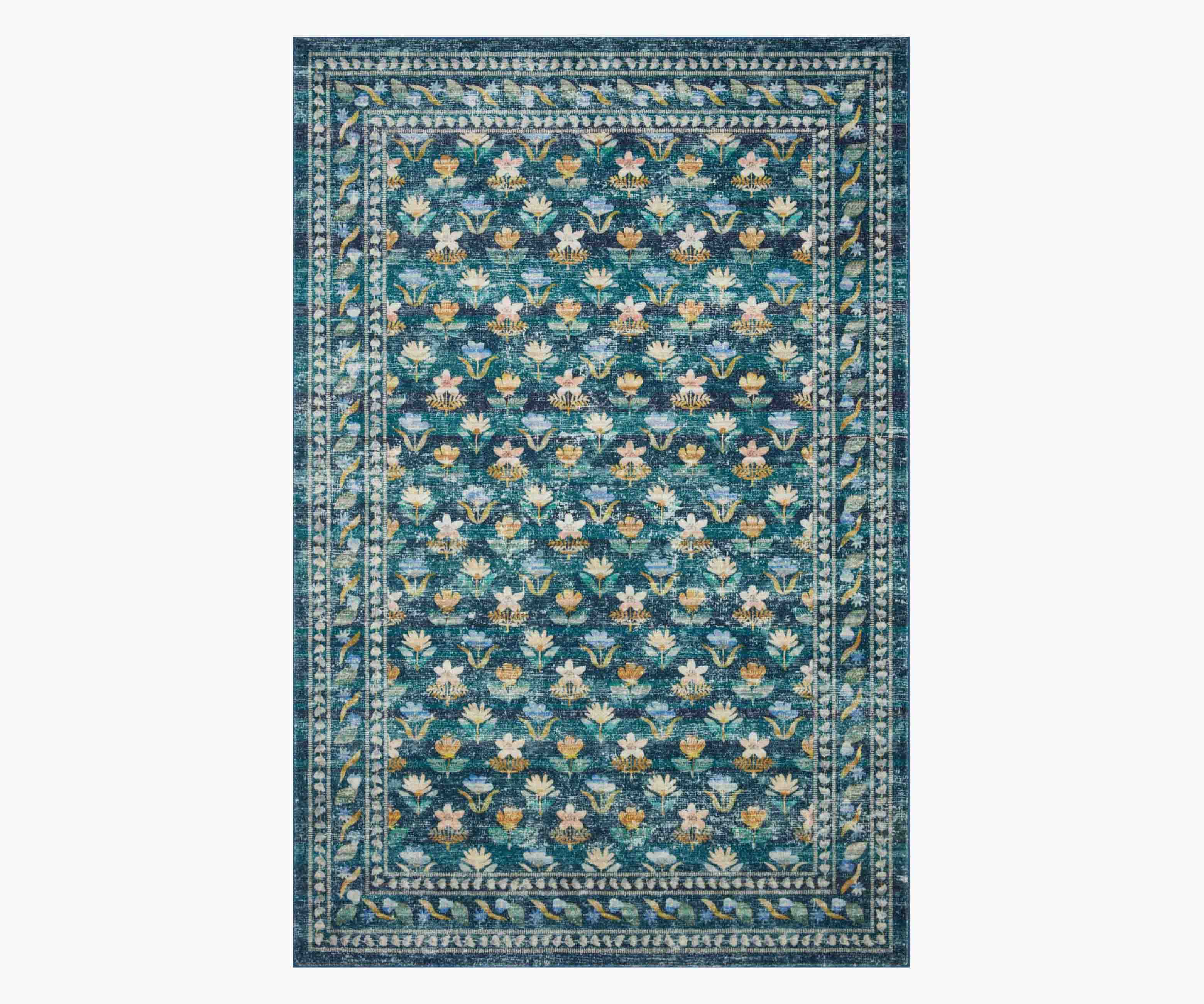Courtyard Hadley Printed Rug in Emerald | Rifle Paper Co. Courtyard Hadley Printed Rug in Emerald | Rifle Paper Co.