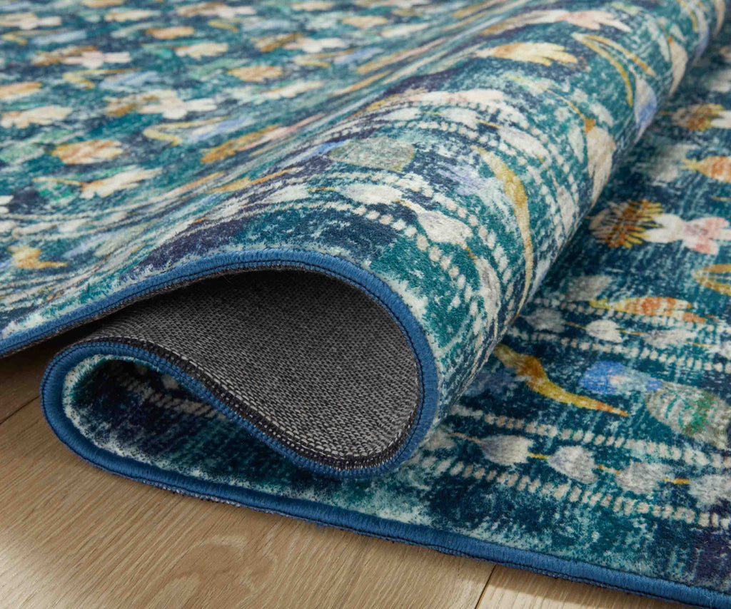 Courtyard Hadley Printed Rug in Emerald | Rifle Paper Co.