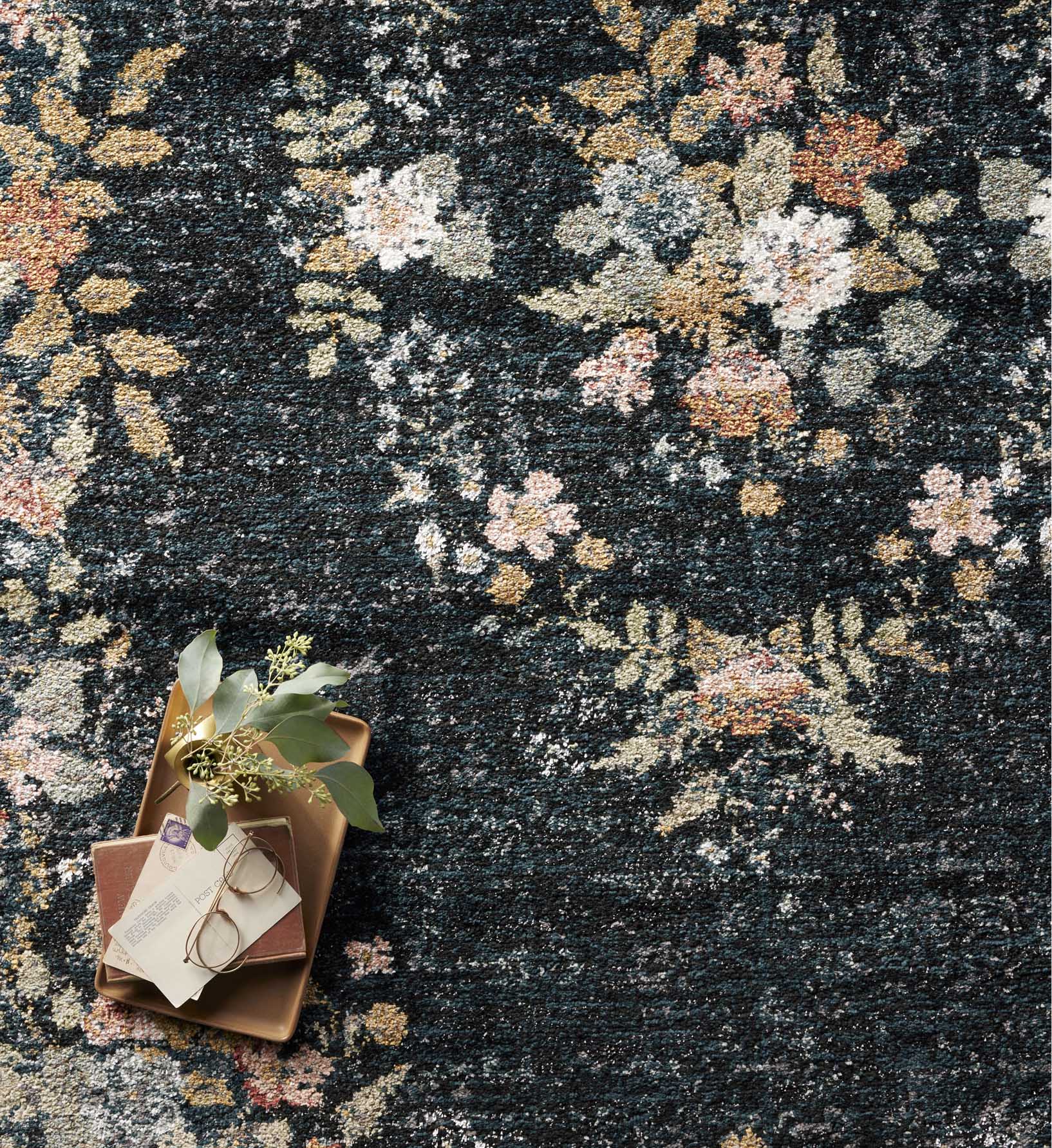 Strawberry Fields Medallion Rug – Navy | Rifle Paper Co. Strawberry Fields Medallion Rug – Navy | Rifle Paper Co.