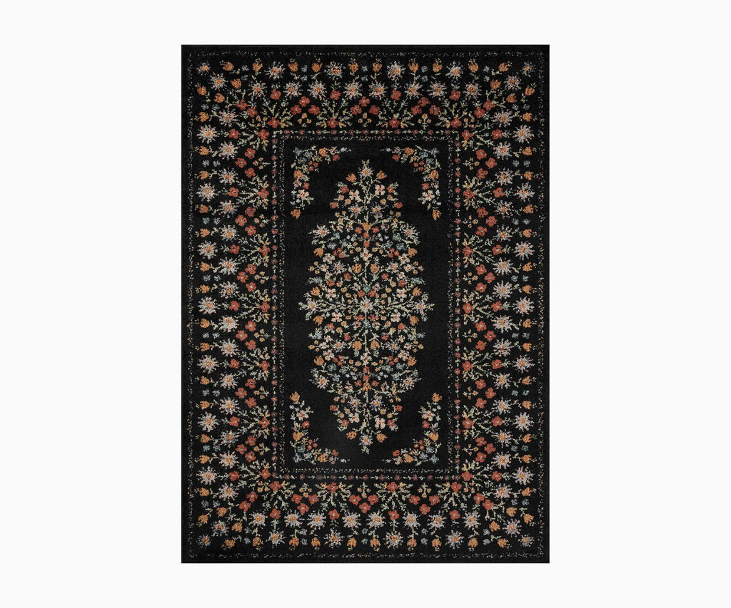Laurel Eleanor Power Loomed Rug - Black – Rifle Paper Co