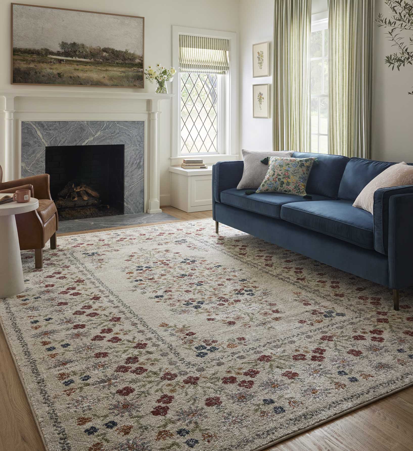 Laurel Linen Power Loomed Floral Rug | Rifle Paper Co.