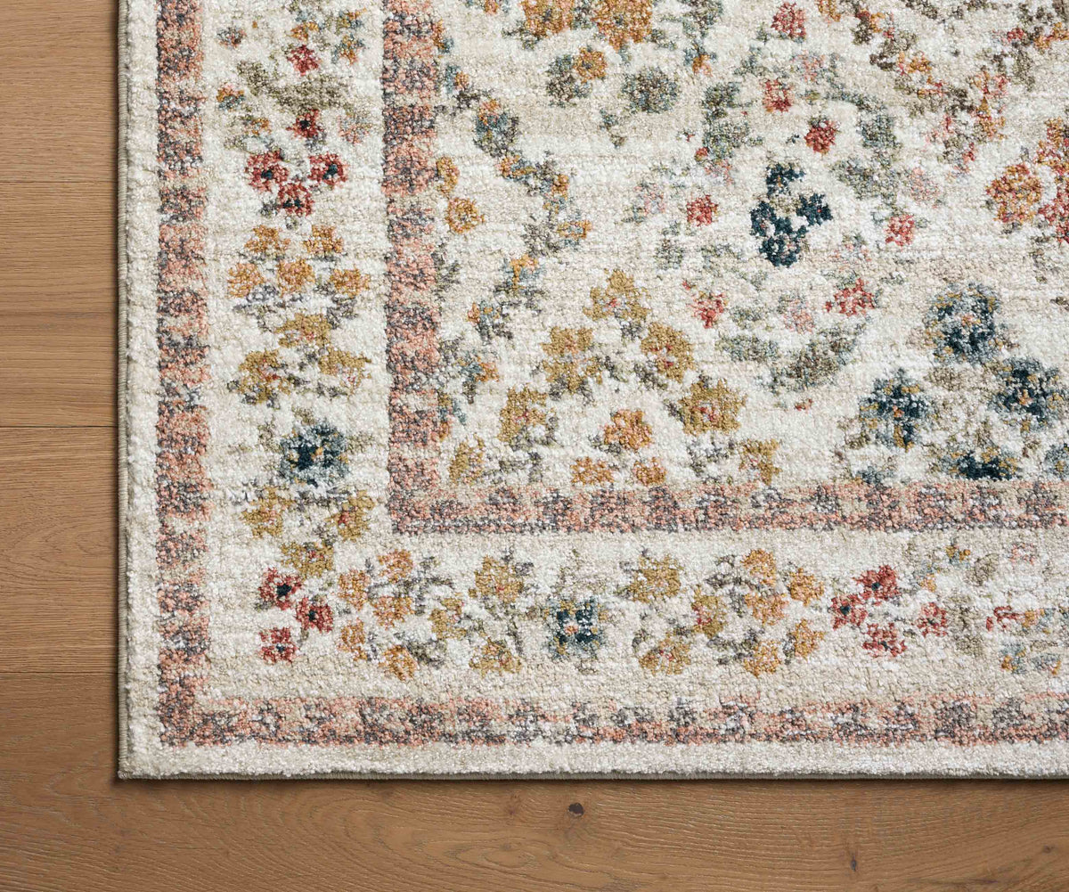 Laurel Parquet Power Loomed Rug in Cream | Rifle Paper Co.