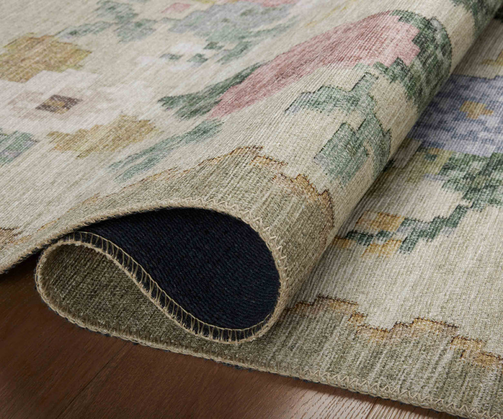 Rosa Antique Rose Power Loomed Cream Rug | Rifle Paper Co.