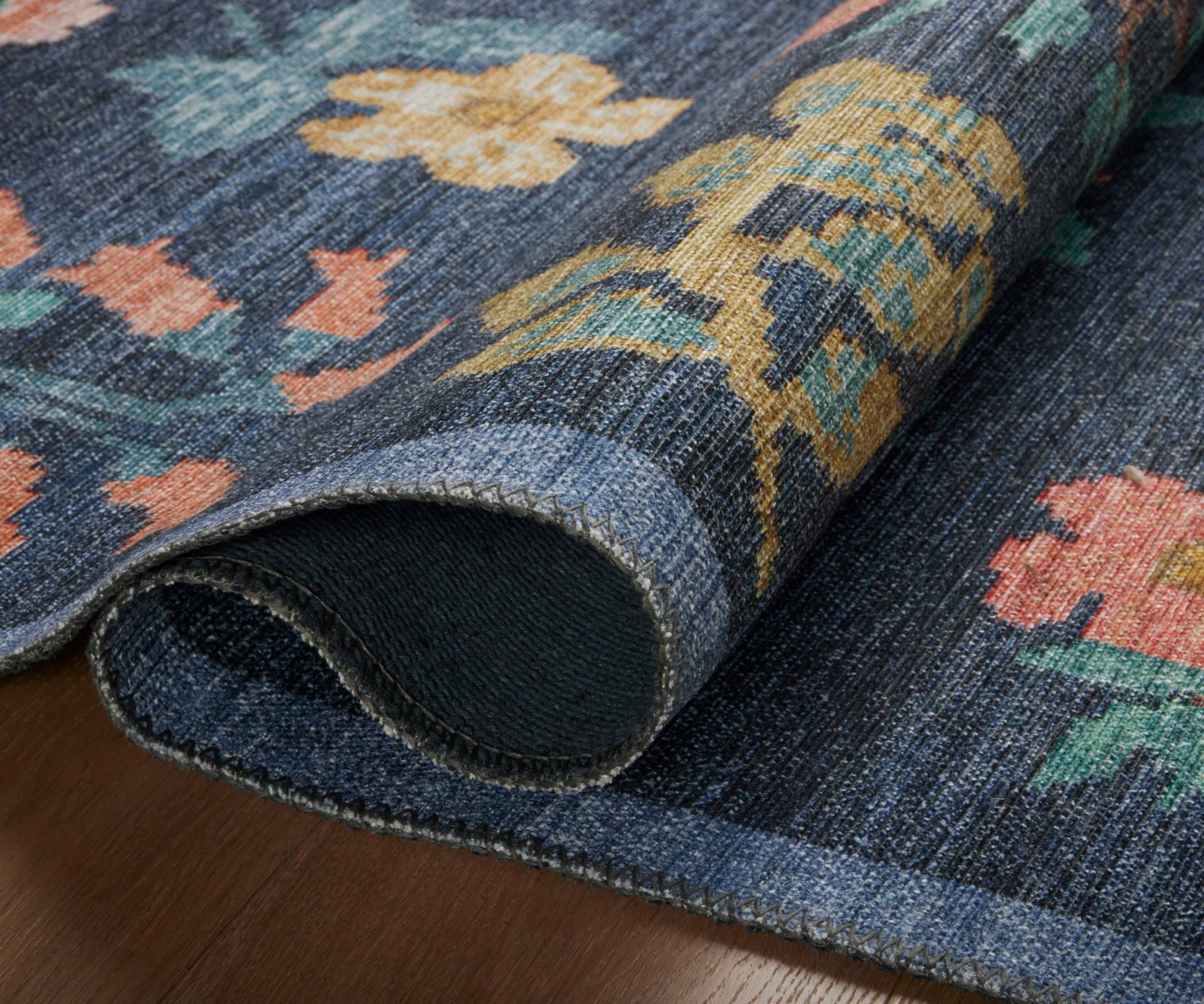 rosymonsterフラワー刺繍 ネイビーウインドブレーカー　011 レース刺繍フラワーニット｜PETAL ONLINE（ペタルオンライン）