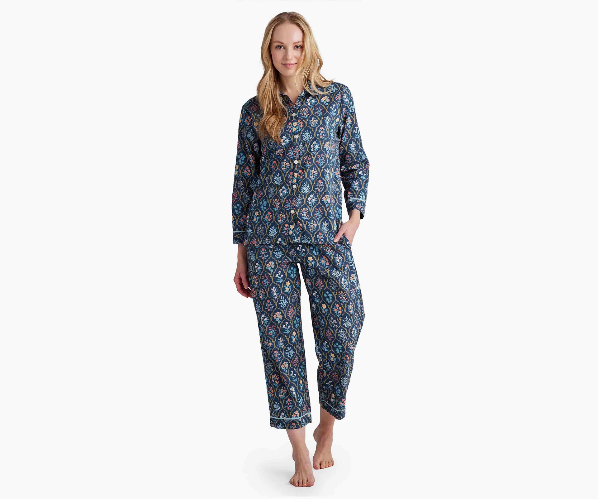 Hawthorne - Voile Button Front Crop Set