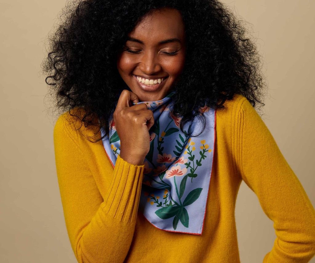 Square Silk Scarf Wildwood Rifle Paper Co