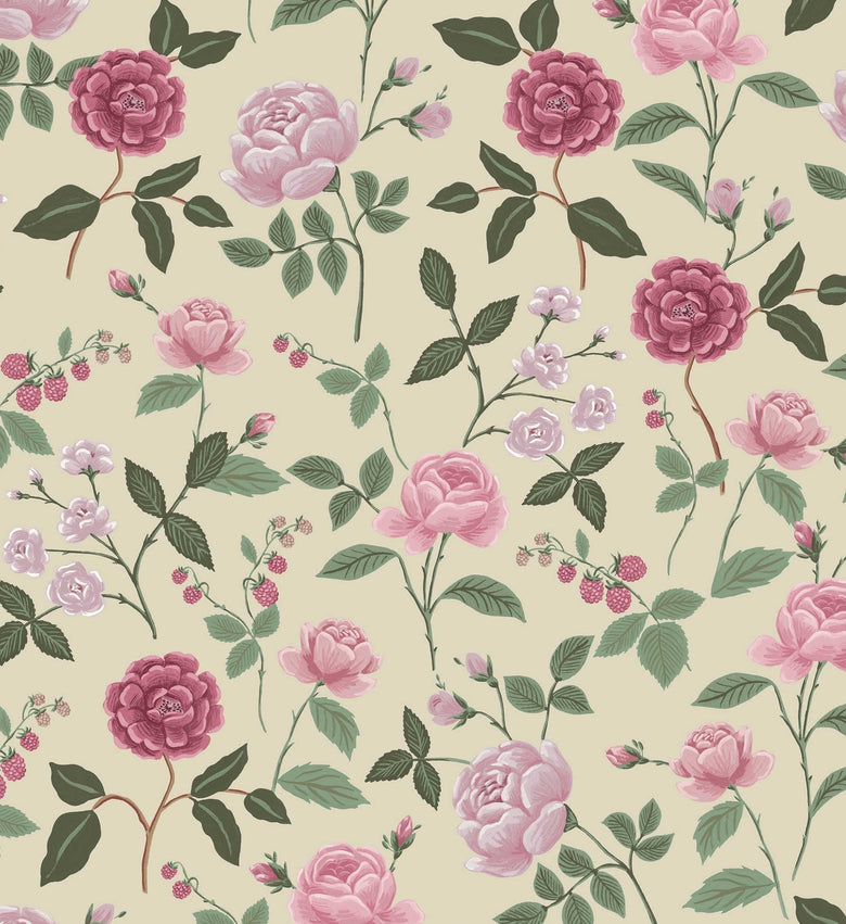 Roses Linen Wallpaper Collection | Rifle Paper Co.