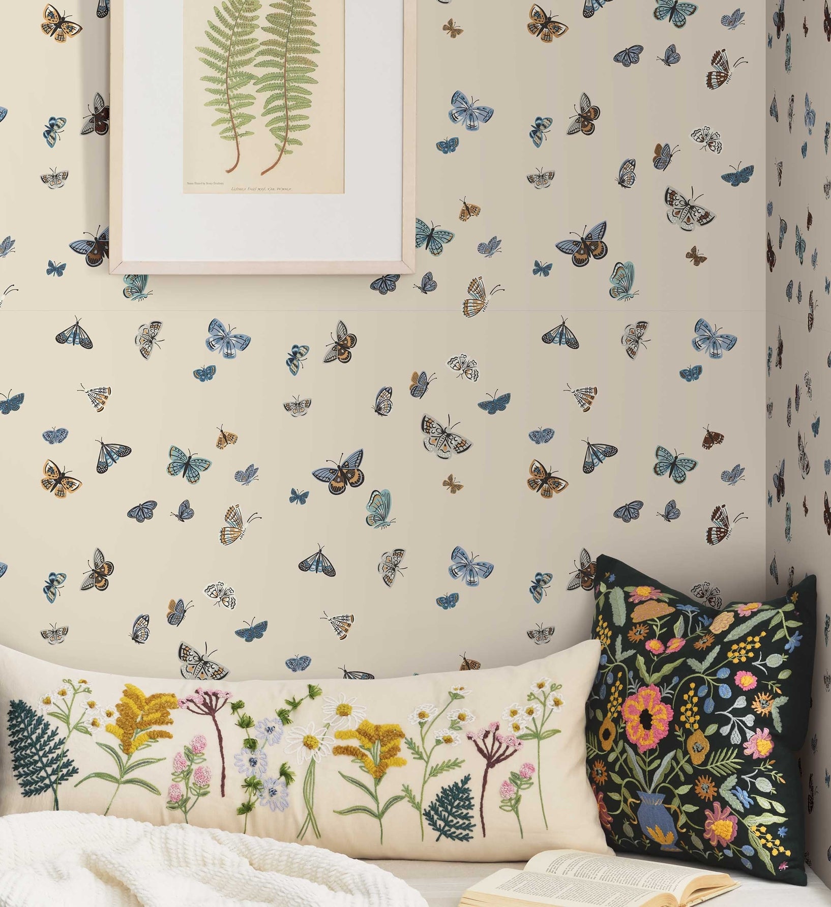 Butterfly House Linen Wallpaper | Rifle Paper Co.