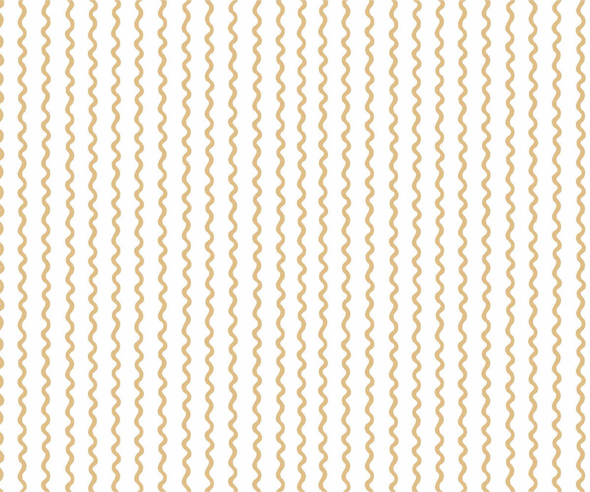 Rickrack Metallic Gold Wallpaper | Rifle Paper Co.