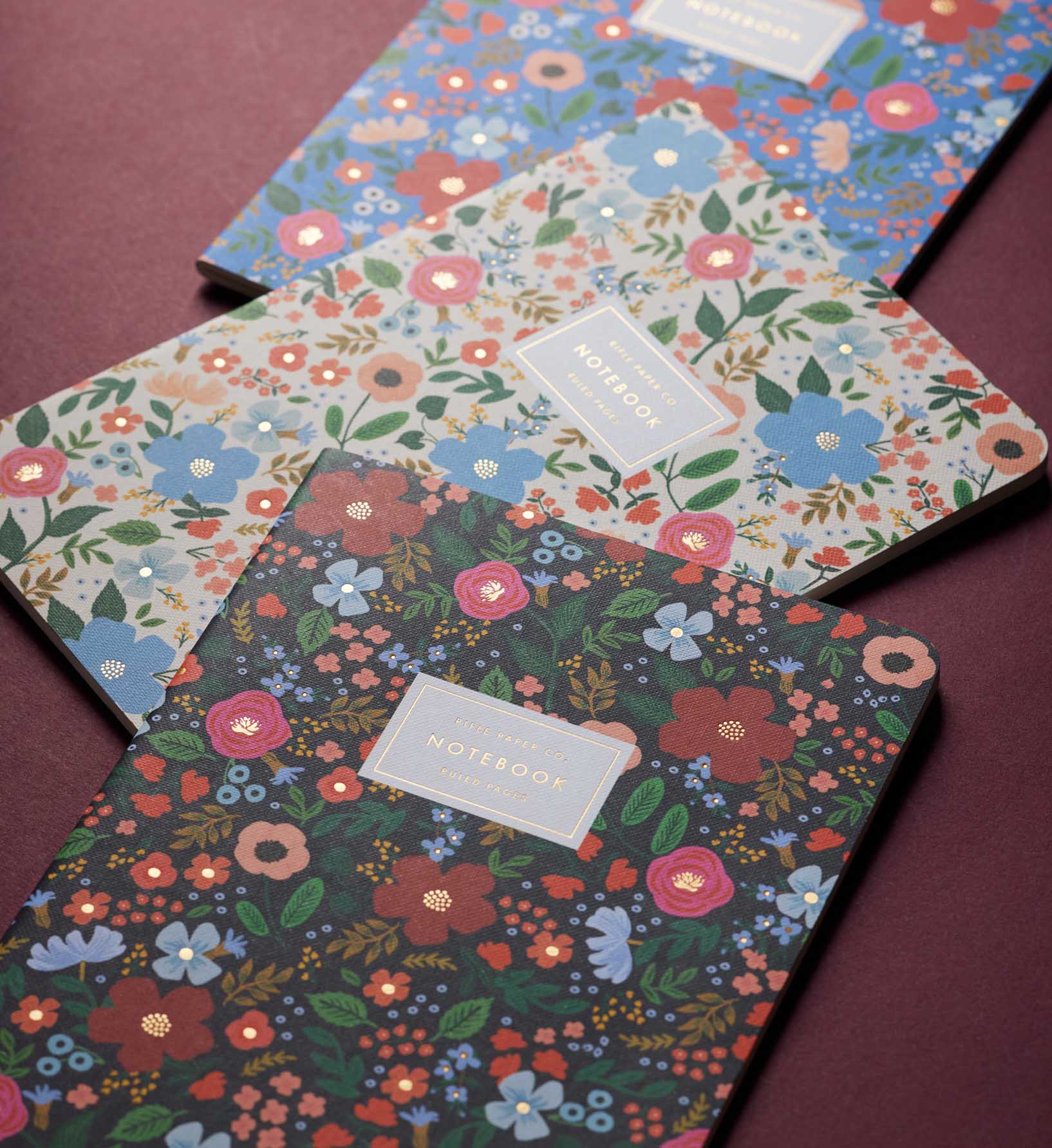 Stitched Notebook Set - Wild Rose
